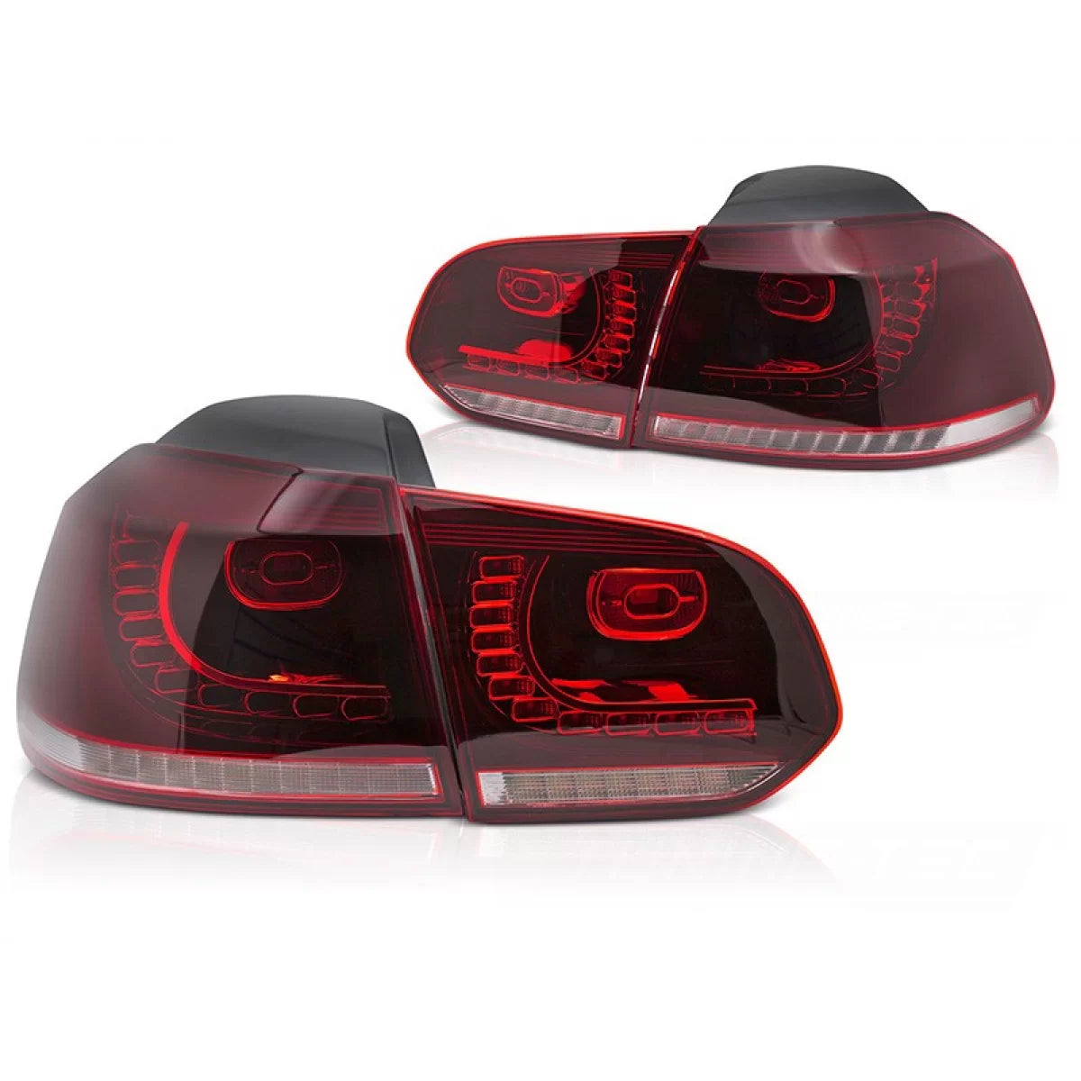 Fanali Posteriori LED Rosso Bianco per Volkswagen Golf Vi 2008-2013 Dx Sx