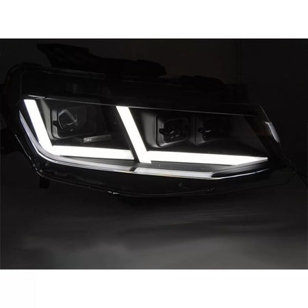 Fari Anteriori LED con Frecce Dinamiche Neri per Chevrolet Camaro 2016-2018