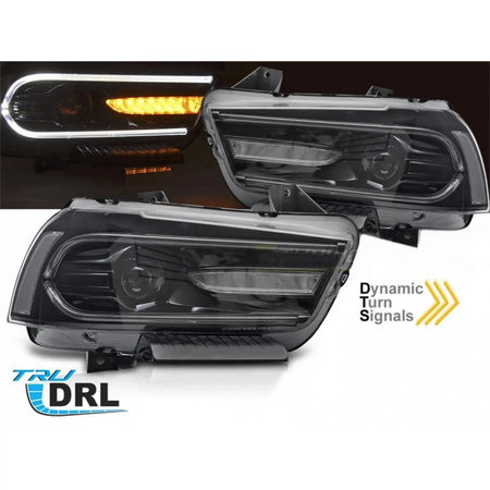 Fari LED Tuning con Indicatori Dinamici Anteriori Dx e Sx per Dodge Charger