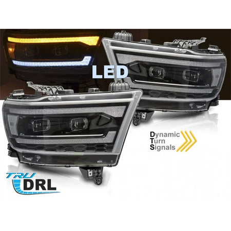 Fari LED Tuning con Indicatori Dinamici e Funzione Welcome per Dodge Ram 1500