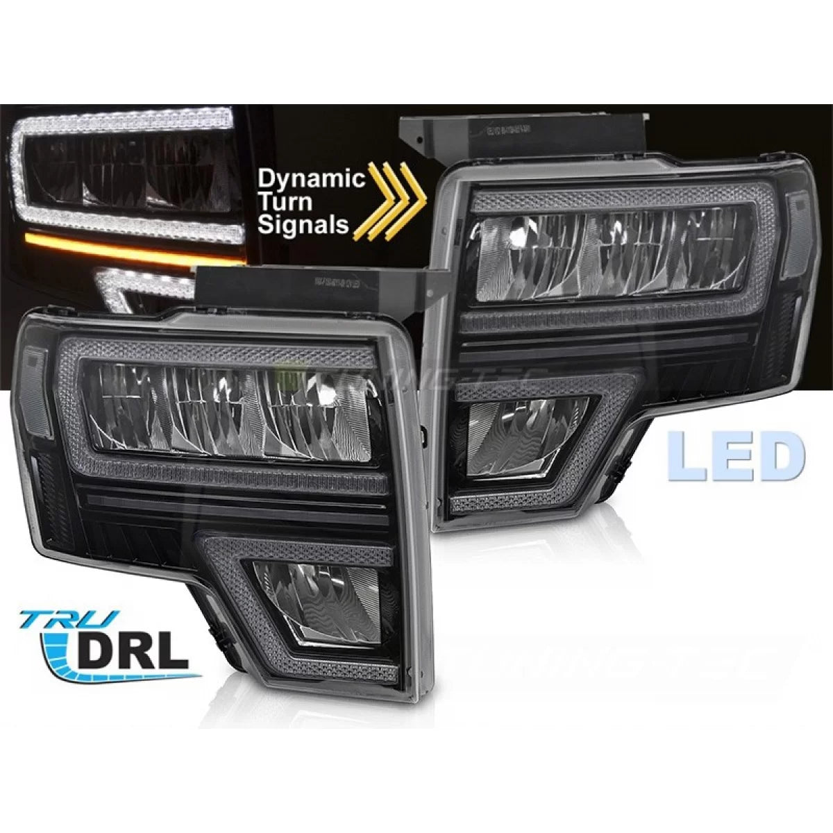Fari Anteriori LED con Frecce Dinamiche e Funzione Welcome per Ford F150