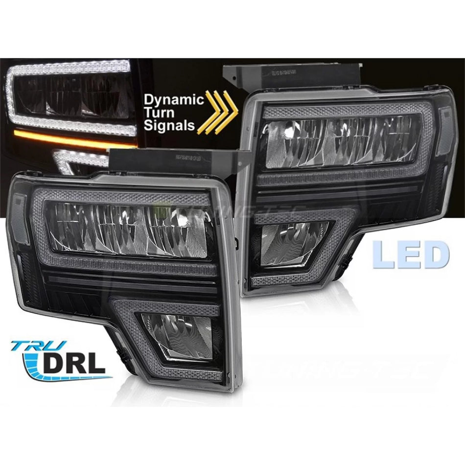 Fari Anteriori LED con Frecce Dinamiche e Funzione Welcome per Ford F150