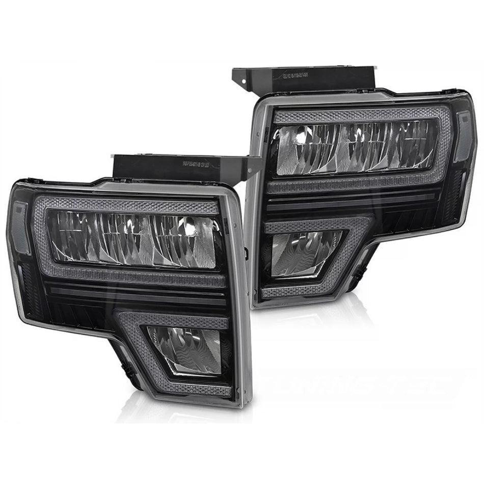 Fari Anteriori LED con Frecce Dinamiche e Funzione Welcome per Ford F150