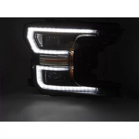 Fari Anteriori LED con Frecce Dinamiche Base Nera per Ford F150 2017-2020