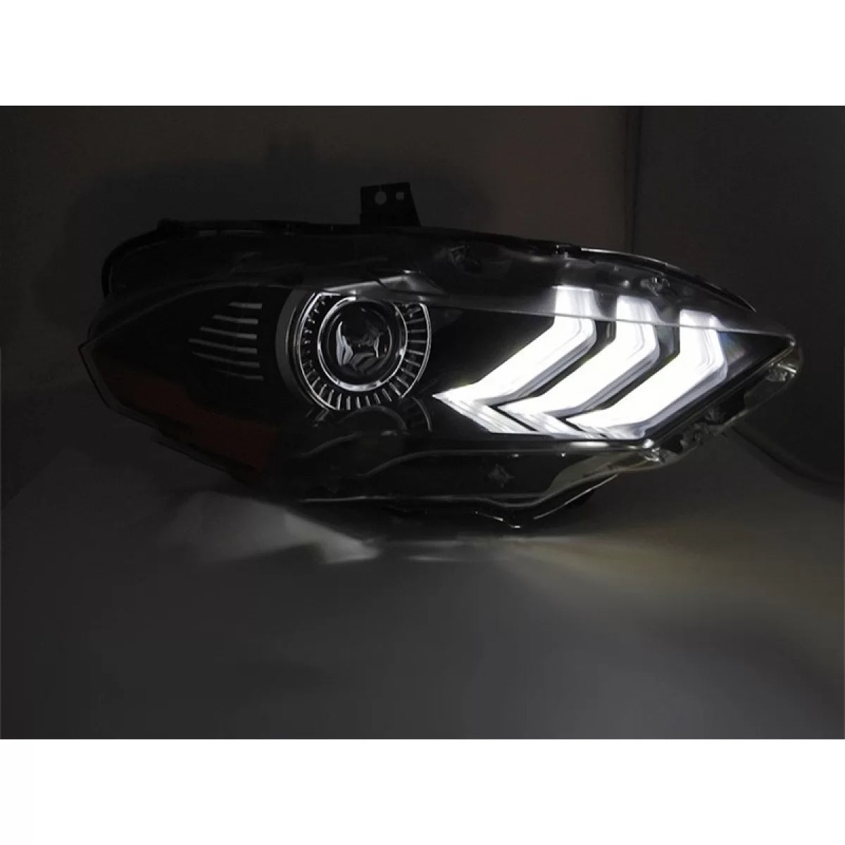 Fari LED Tuning con Base Nera Anteriori Dx e Sx per Ford Mustang 2018-2021