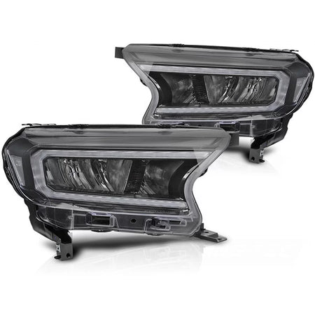 Fari Anteriori LED con Indicatori Dinamici per Ford Ranger 2016-2022 Dx e Sx