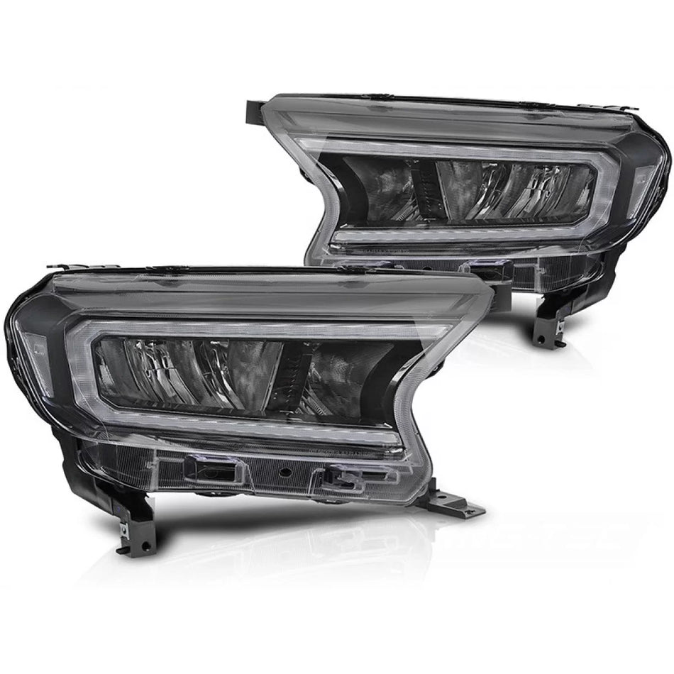 Fari Anteriori LED con Indicatori Dinamici per Ford Ranger 2016-2022 Dx e Sx