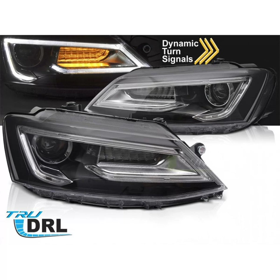 Fari LED Tuning Anteriore Dx e Sx con Indicatori Dinamici per Volkswagen Jetta