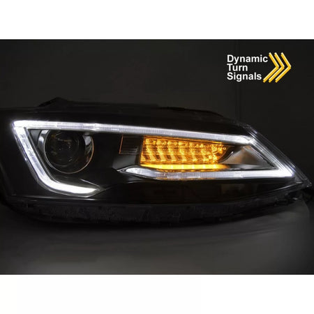 Fari LED Tuning Anteriore Dx e Sx con Indicatori Dinamici per Volkswagen Jetta