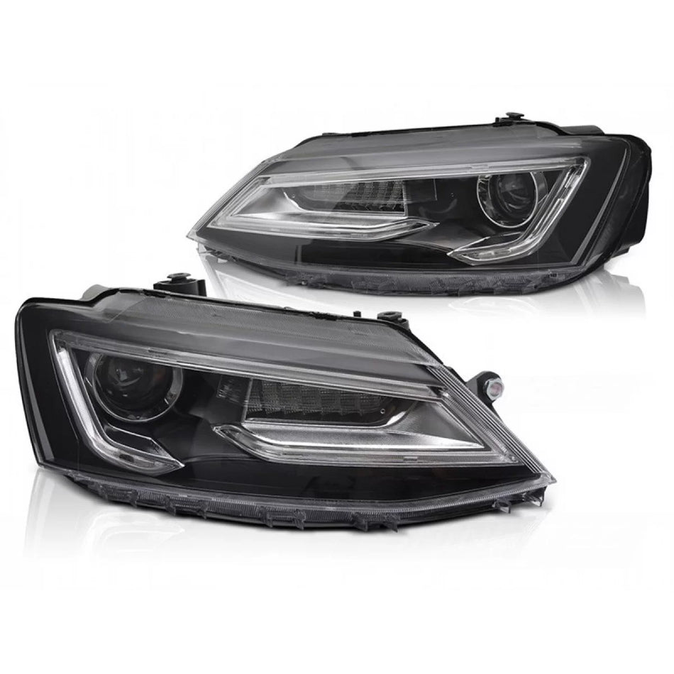 Fari LED Tuning Anteriore Dx e Sx con Indicatori Dinamici per Volkswagen Jetta