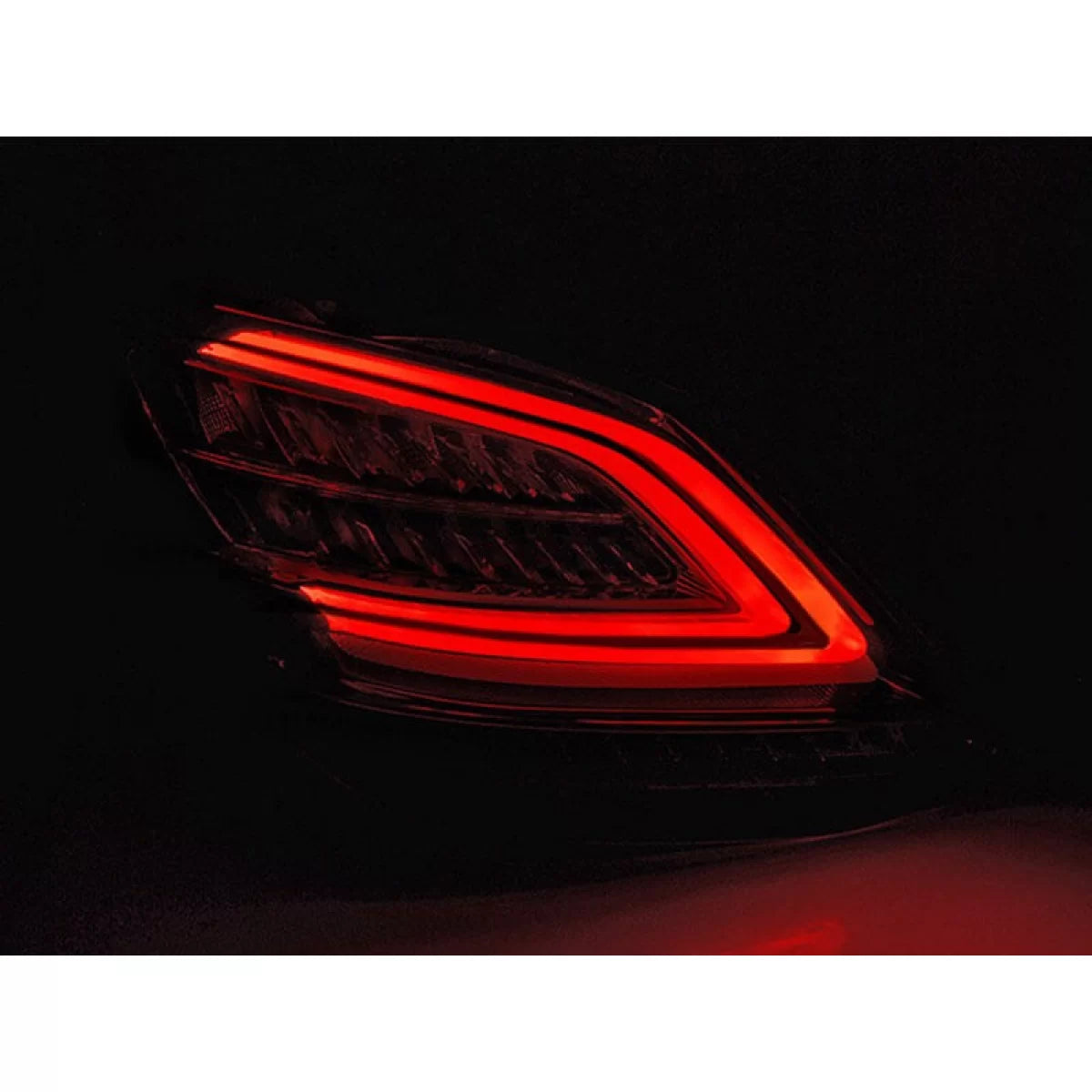 Fanali Posteriori LED con Frecce Dinamiche Rosso Bianco per Mercedes Classe C