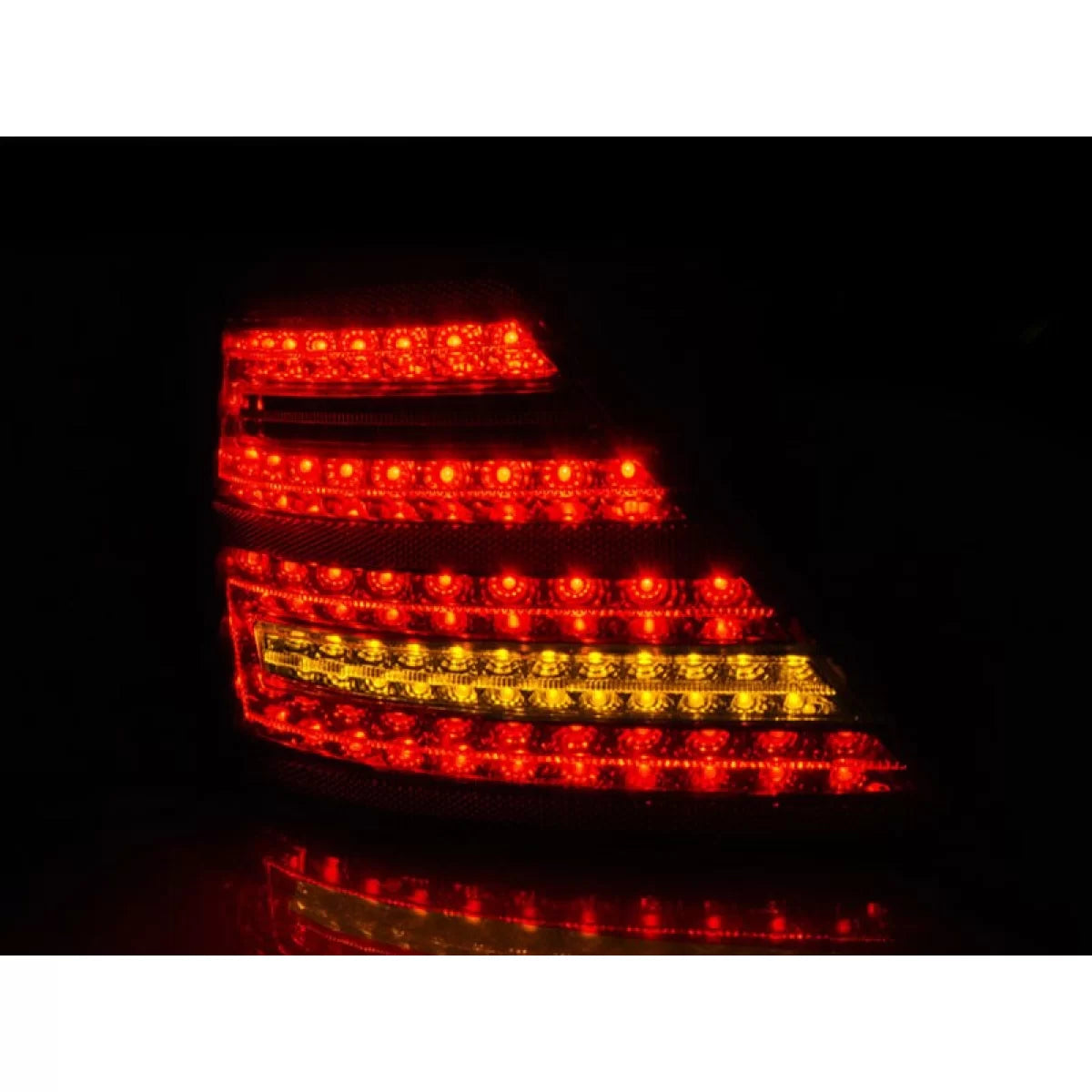 Fanali Posteriori LED con Frecce Dinamiche Rosso Bianco per Mercedes Classe S