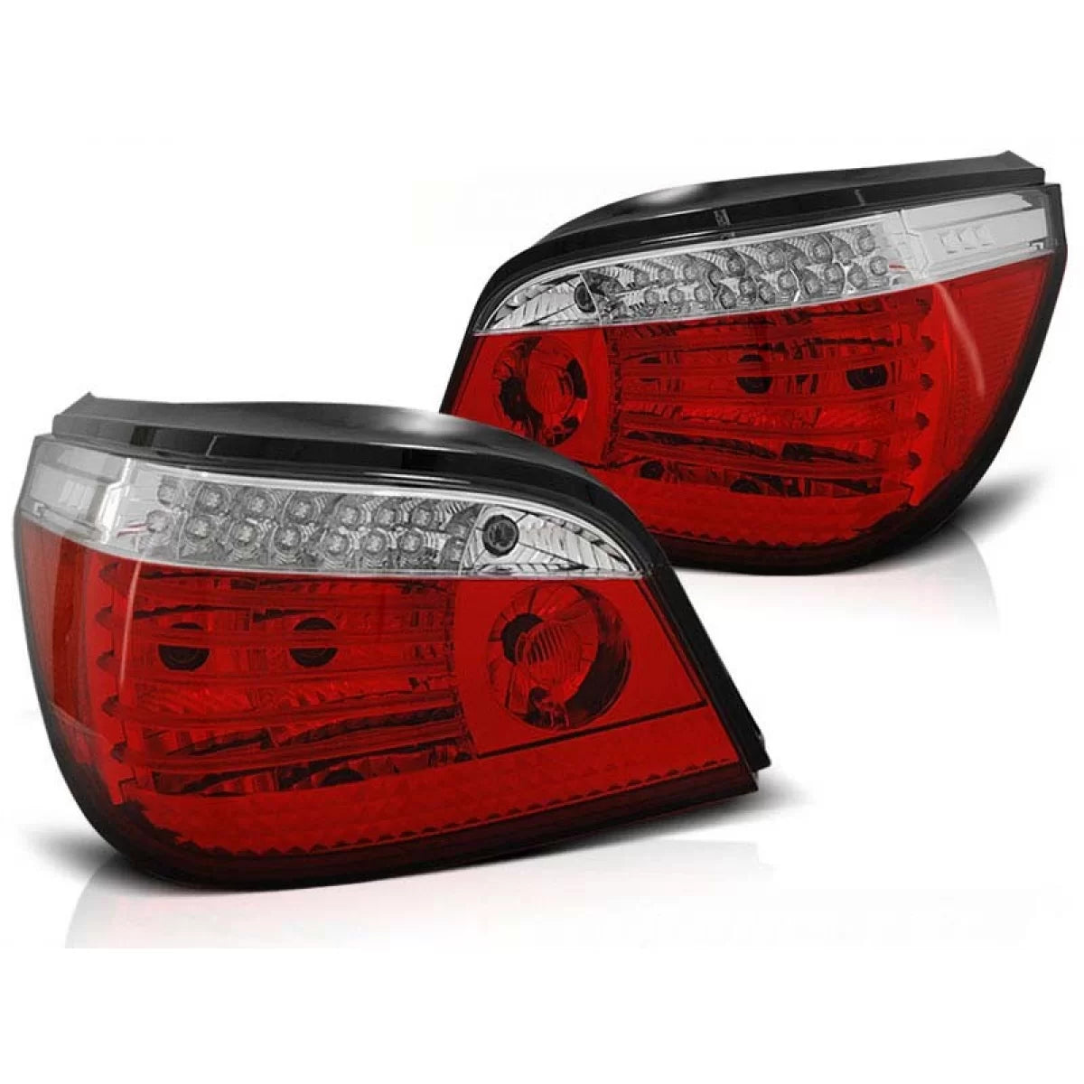 Fanali Posteriori LED Rosso Bianco per BMW Serie 5 E60 2003-2007 Dx Sx