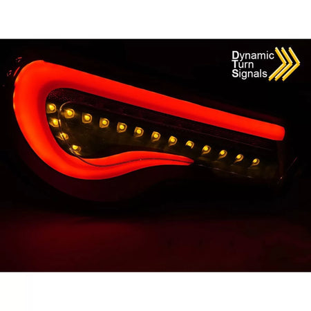 Fanali Posteriori LED Tuning Rosso Bianco per Toyota GT86 2012-2021 Dx Sx
