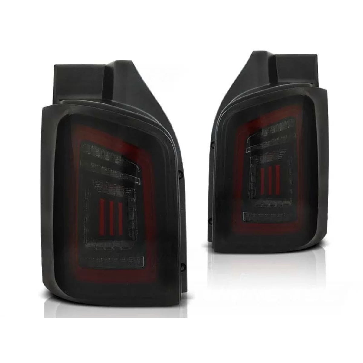 Fanali Posteriori LED Tuning Nero/rosso per Volkswagen T5 2003-2015 Dx e Sx