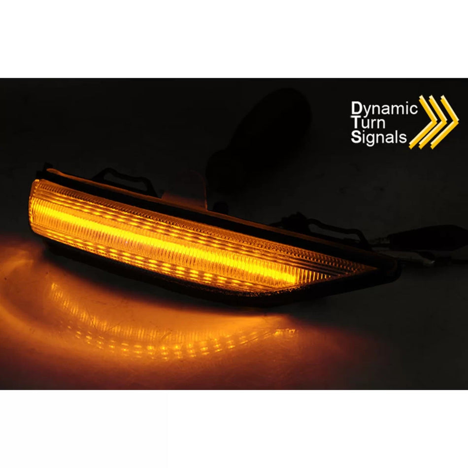 Frecce LED Specchietto Laterale con Base Cromata per Ford Fiesta dal 2017