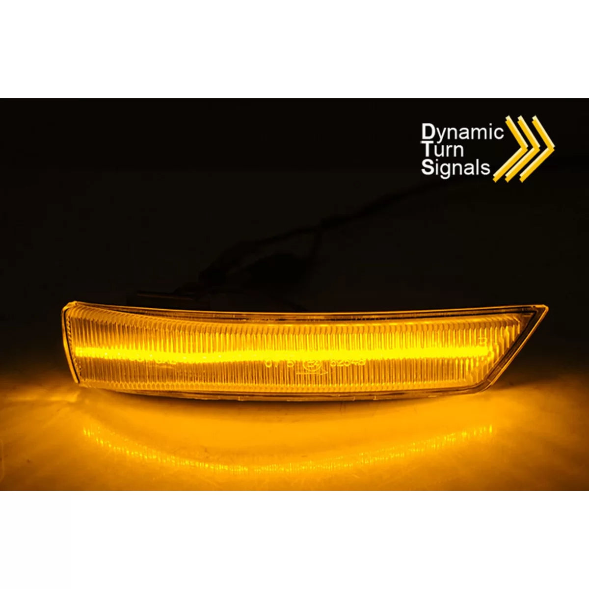 Frecce LED Specchietto Sinistro Destro Base Nera per Ford Focus 2008-2018