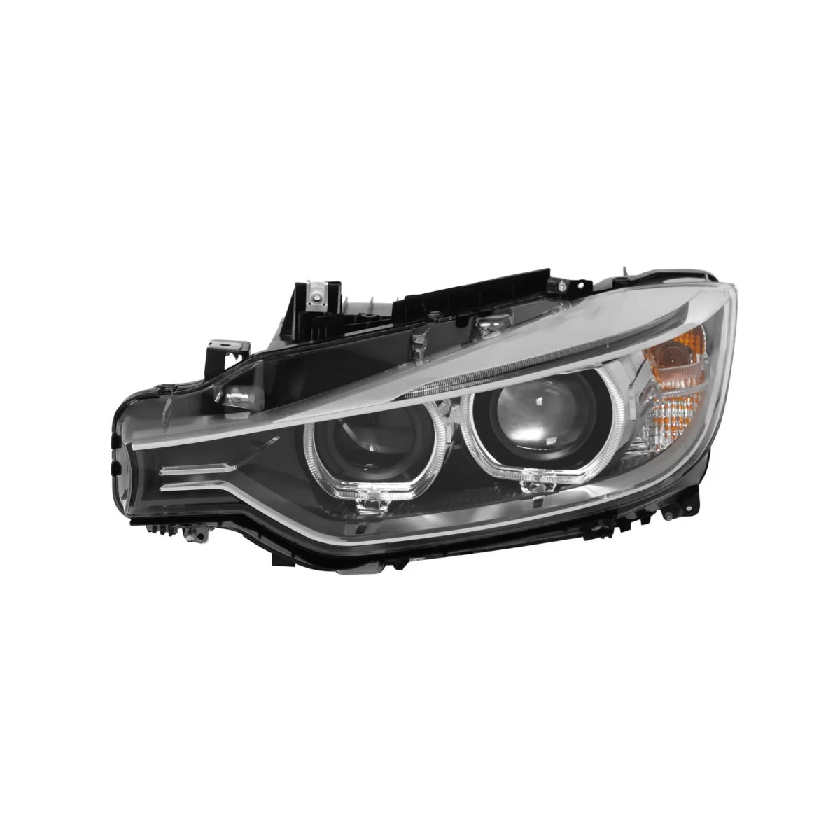 Faro Anteriore Sinistro Xeno con Base Cromata per BMW Serie 3 F30 2011-2015