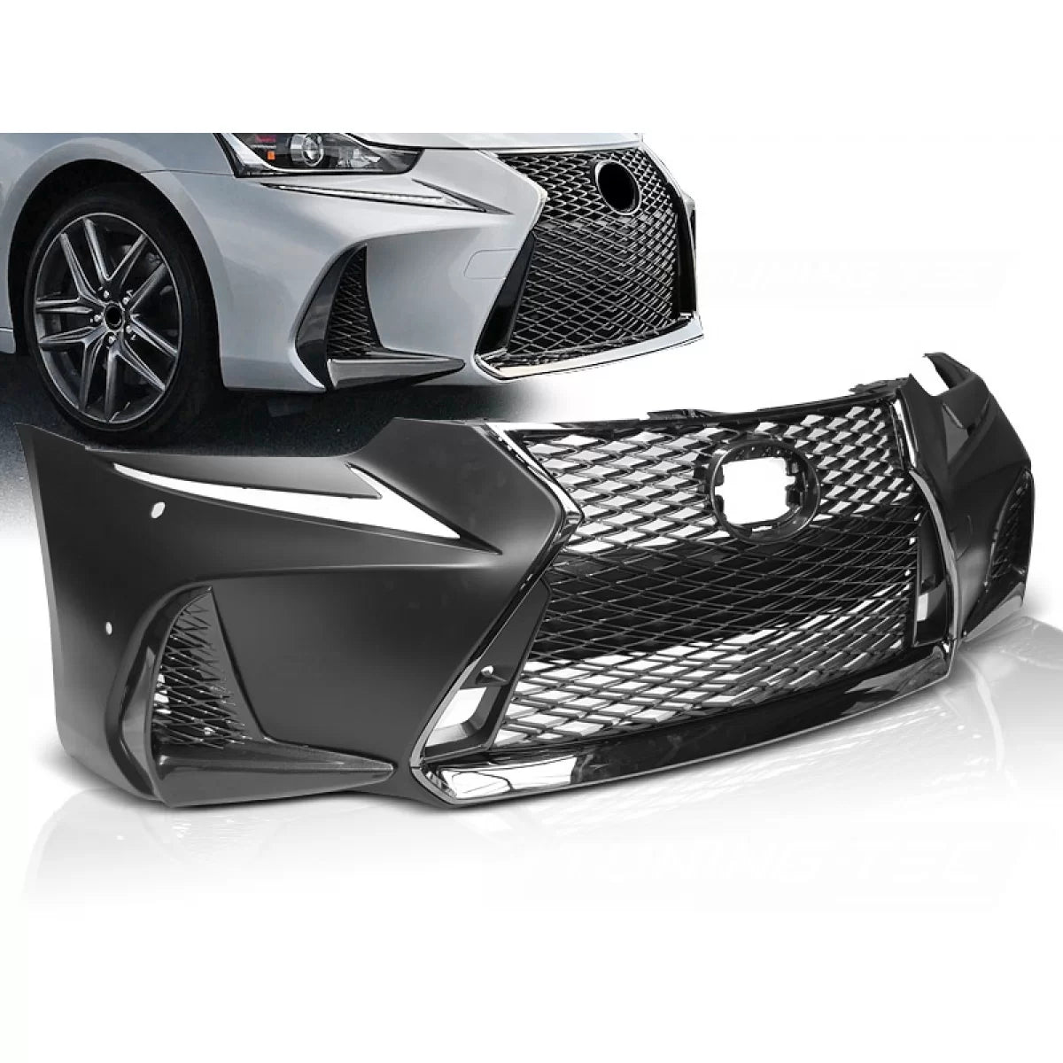 Paraurti Anteriore Sportivo con Sensori Parcheggio per Lexus Is Iii 17-20 F