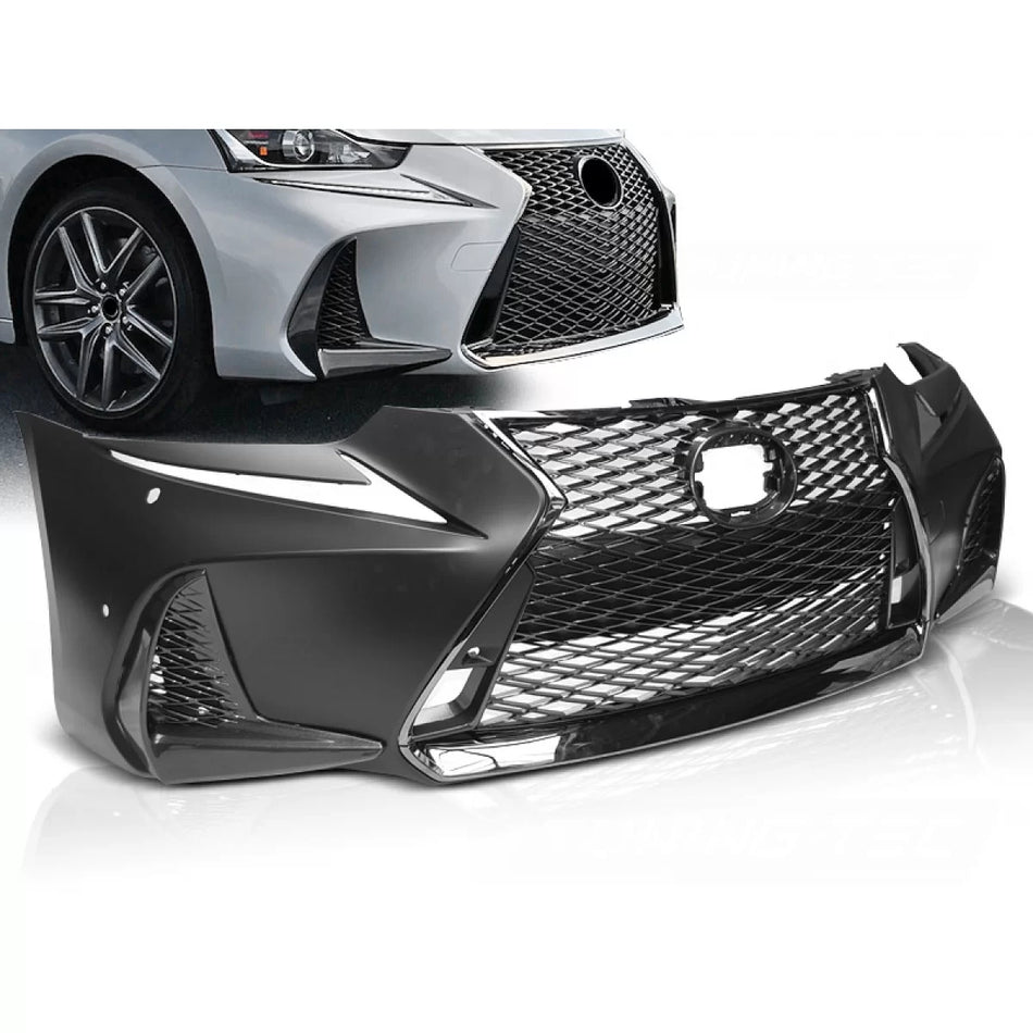 Paraurti Anteriore Sportivo con Sensori Parcheggio per Lexus Is Iii 17-20 F
