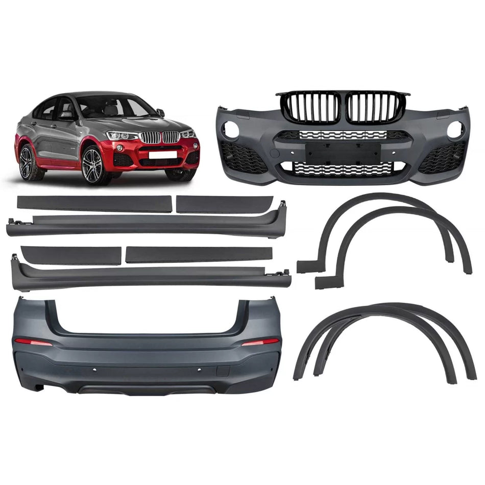 Paraurti Sportivo M Package Anteriore BMW X4 F26 2014-2018 Doppio Scarico