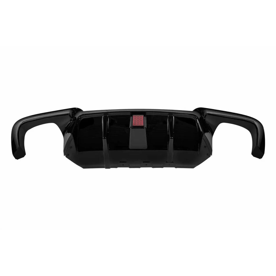 Diffusore Posteriore M Design per BMW Serie 5 F10 2010-2017 con Terzo Stop Nero