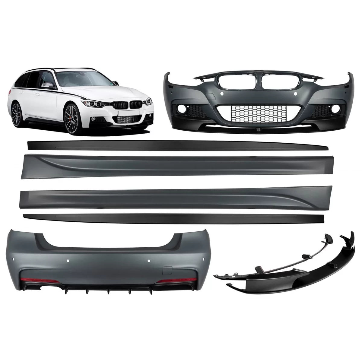 Pacchetto Paraurti Sportivi M Performance Design per BMW Serie 3 F31 2011-2019