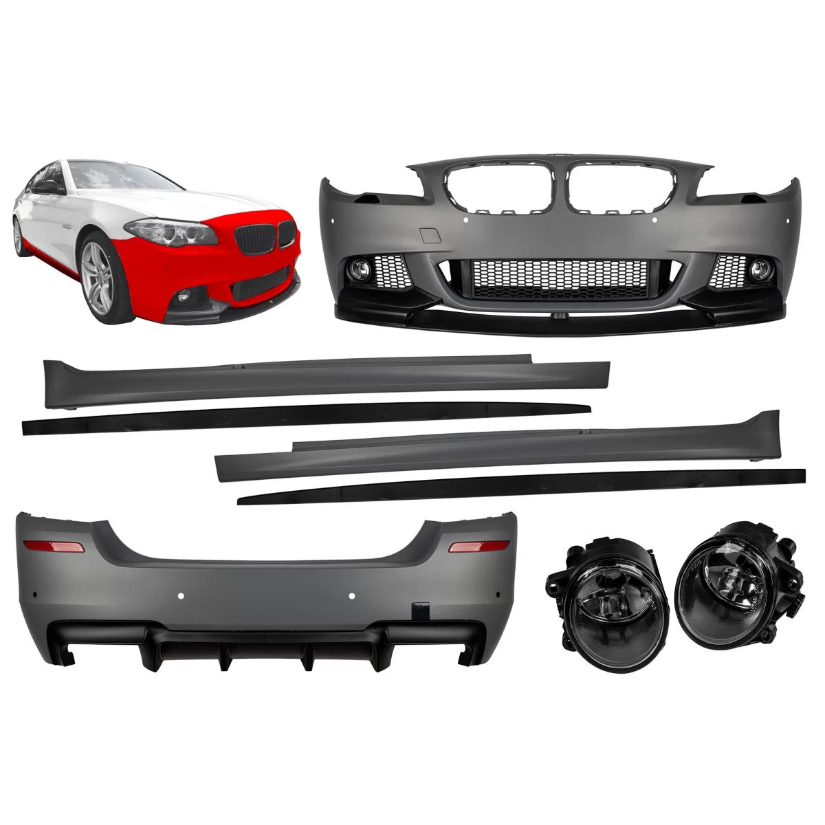 Pacchetto Paraurti Sportivi M Performance Design per BMW Serie 5 F10 2010-2013