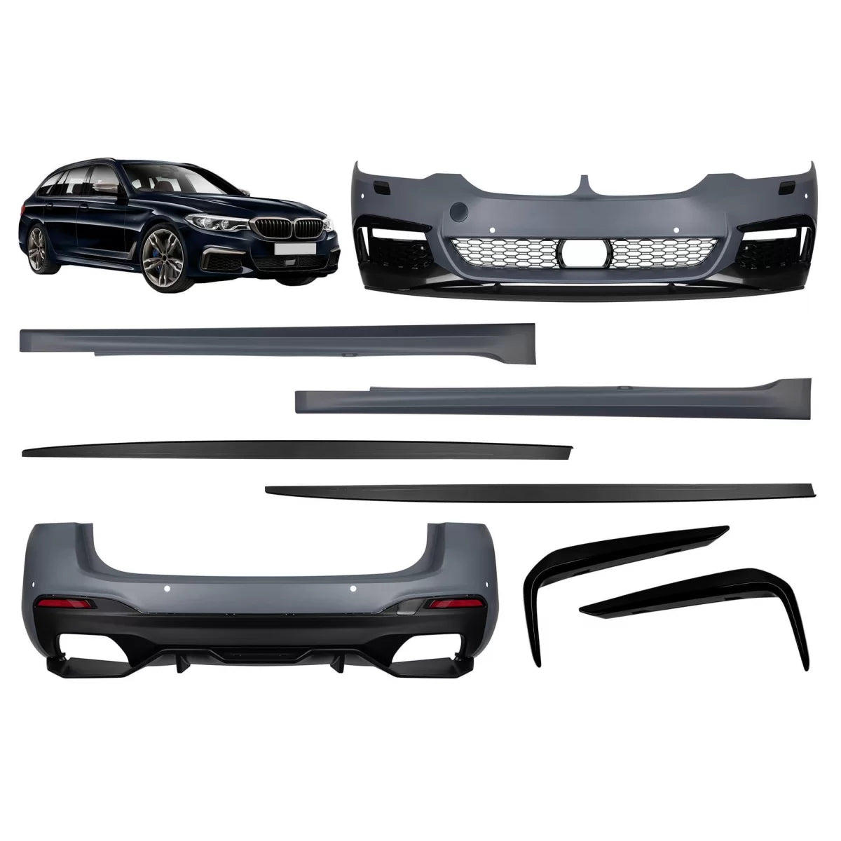 Diffusore Posteriore M Performance Design per BMW Serie 5 G31 Touring 2017-2019