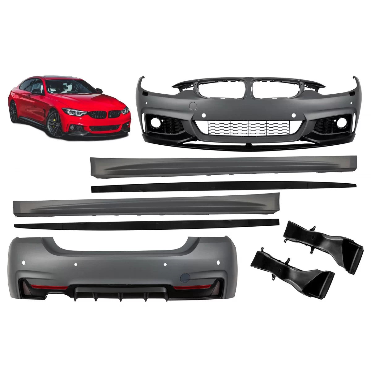 Pacchetto Paraurti Sportivo M Performance Design per BMW Serie 4 F32 dal 2013
