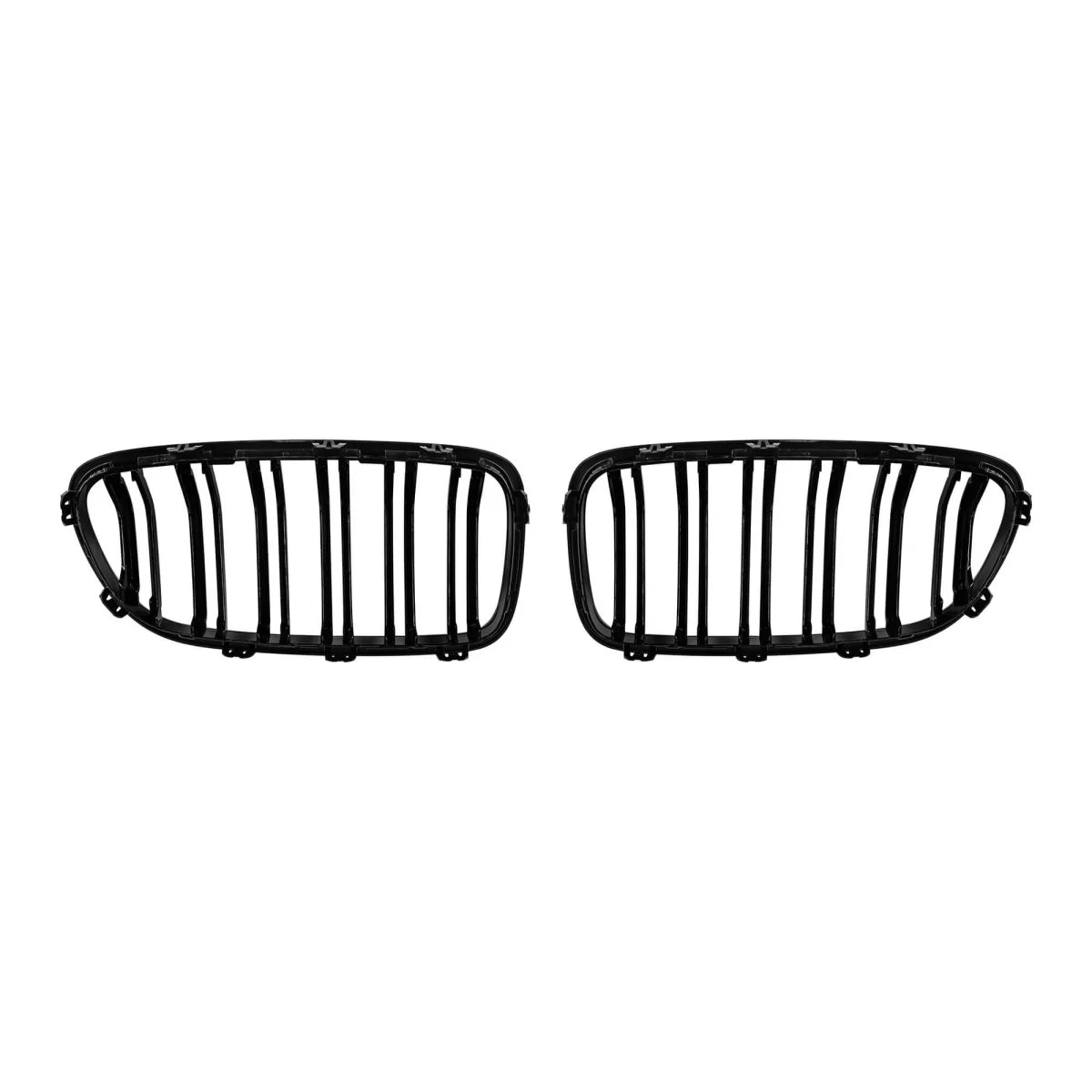 Griglia Doppia Nervata Nera con Logo M per BMW Serie 5 F10 2010-2017