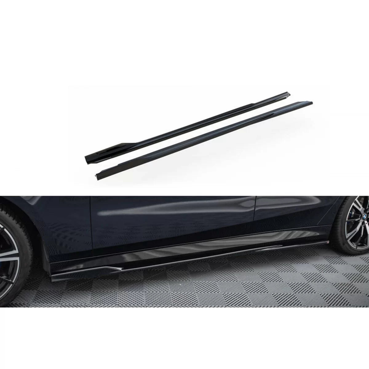 Additivi Versione 1 Paraurti Anteriore Neri per BMW Serie 5 G60 M Pack dal 2023