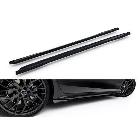 Additivi Versione 1 per Minigonne Laterali S-line Audi A6 C9 dal 2025 Nero