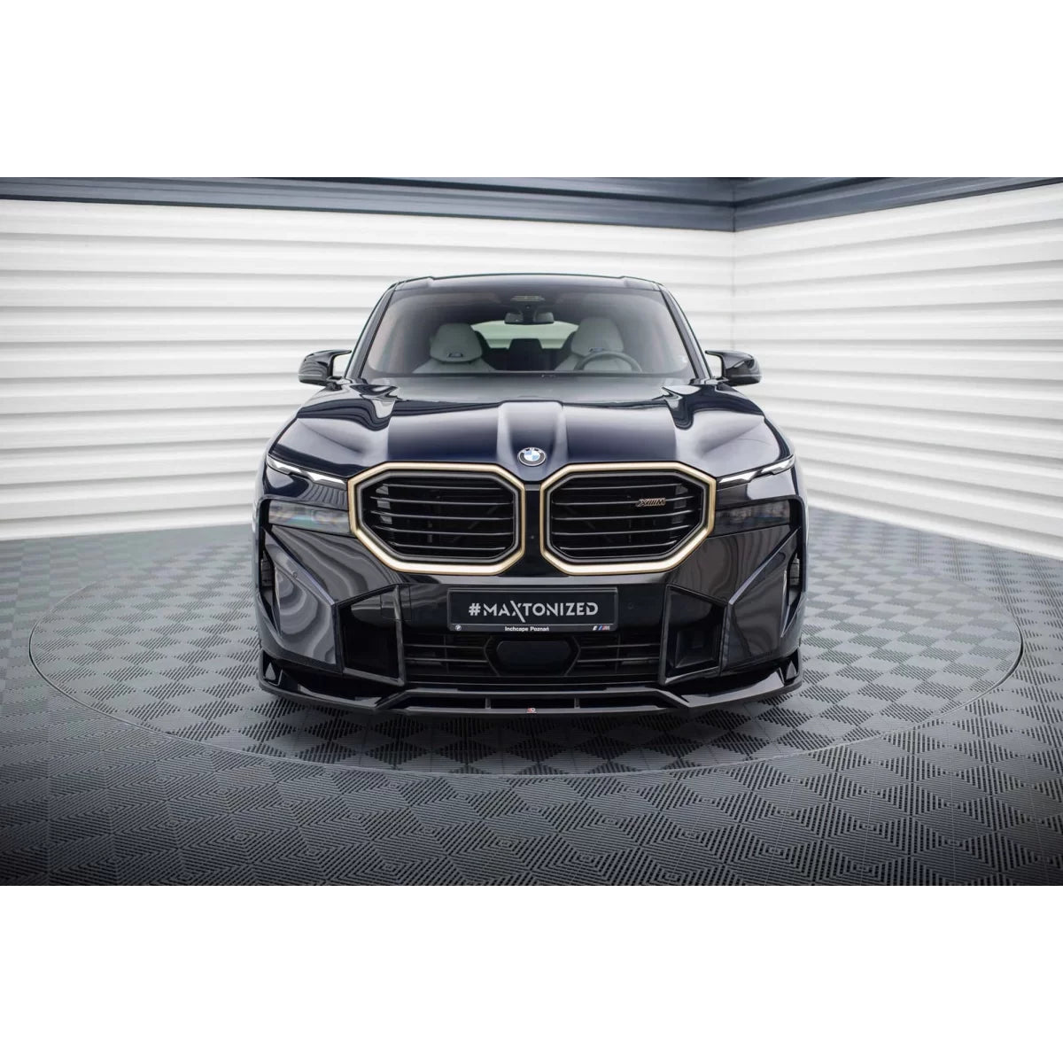 Spoiler Anteriore Versione 1 Nero Lucido per BMW Xm G09 dal 2022