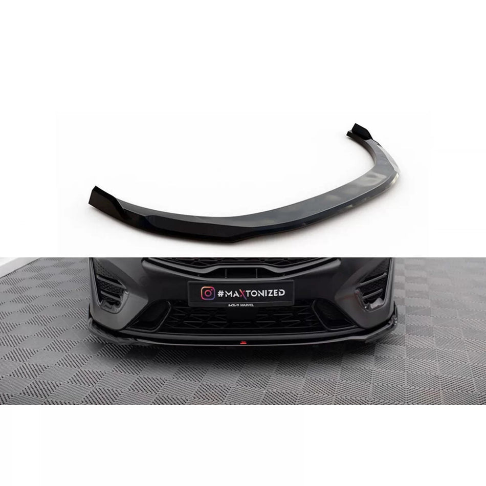 Spoiler Anteriore Versione 1 per Kia Proceed dal 2022 Paraurti GT Nero Lucido