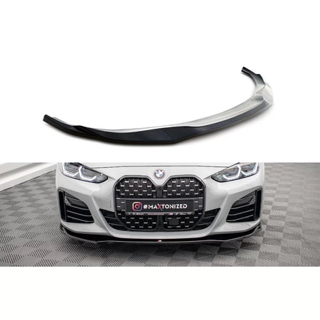 Spoiler Anteriore Versione 1 per BMW Serie 4 Gran Coupe G26 dal 2021 Nero Lucido