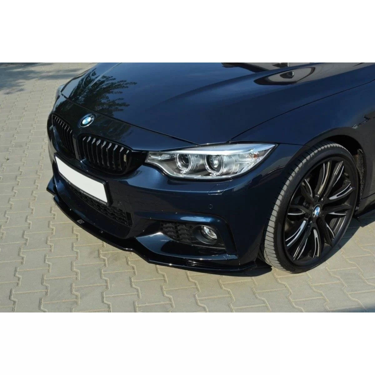 Spoiler Anteriore Versione 1 per BMW Serie 4 F32 dal 2013 Nero Lucido