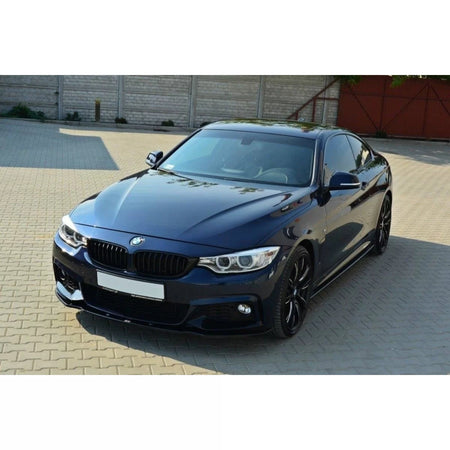 Spoiler Anteriore Versione 1 per BMW Serie 4 F32 dal 2013 Nero Lucido