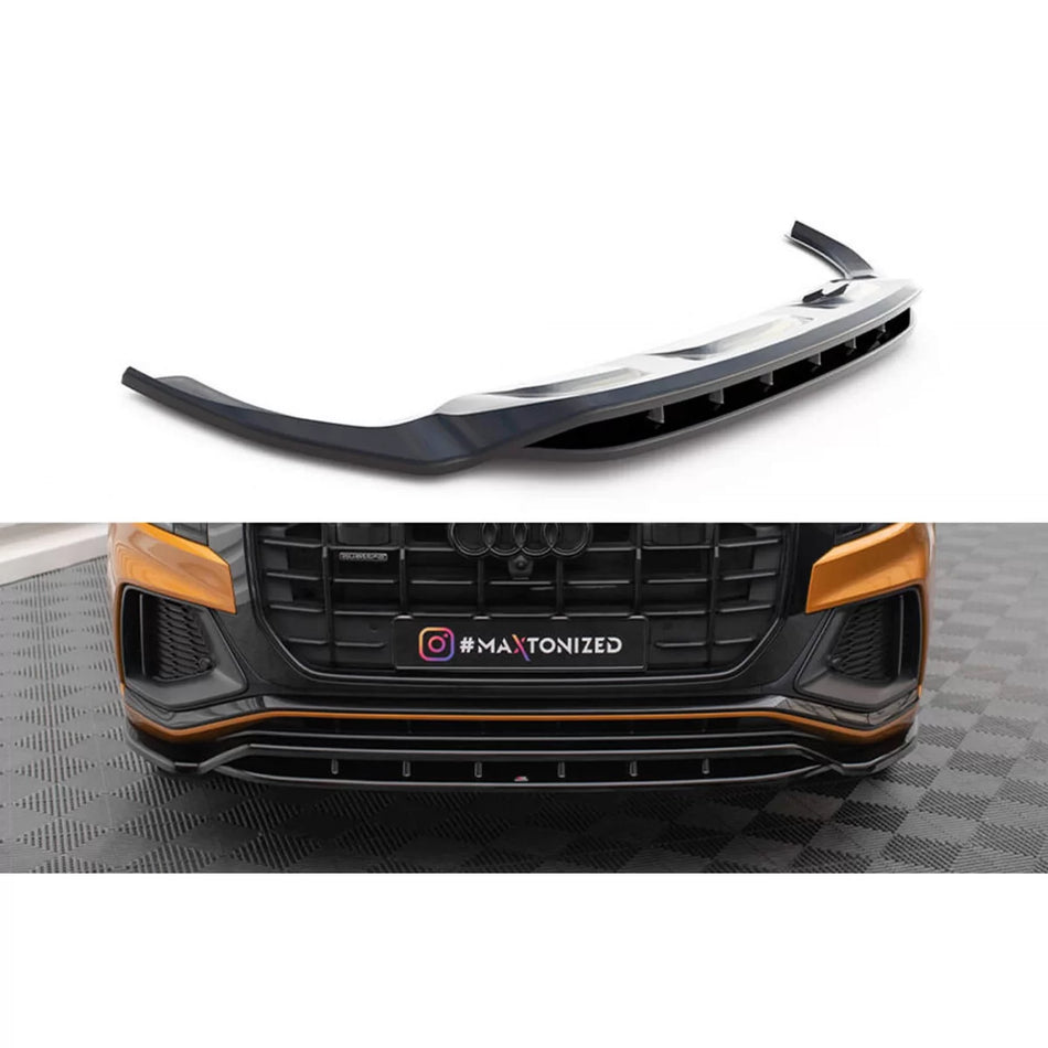 Spoiler Anteriore S-line Nero Lucido per Audi Q8 dal 2018