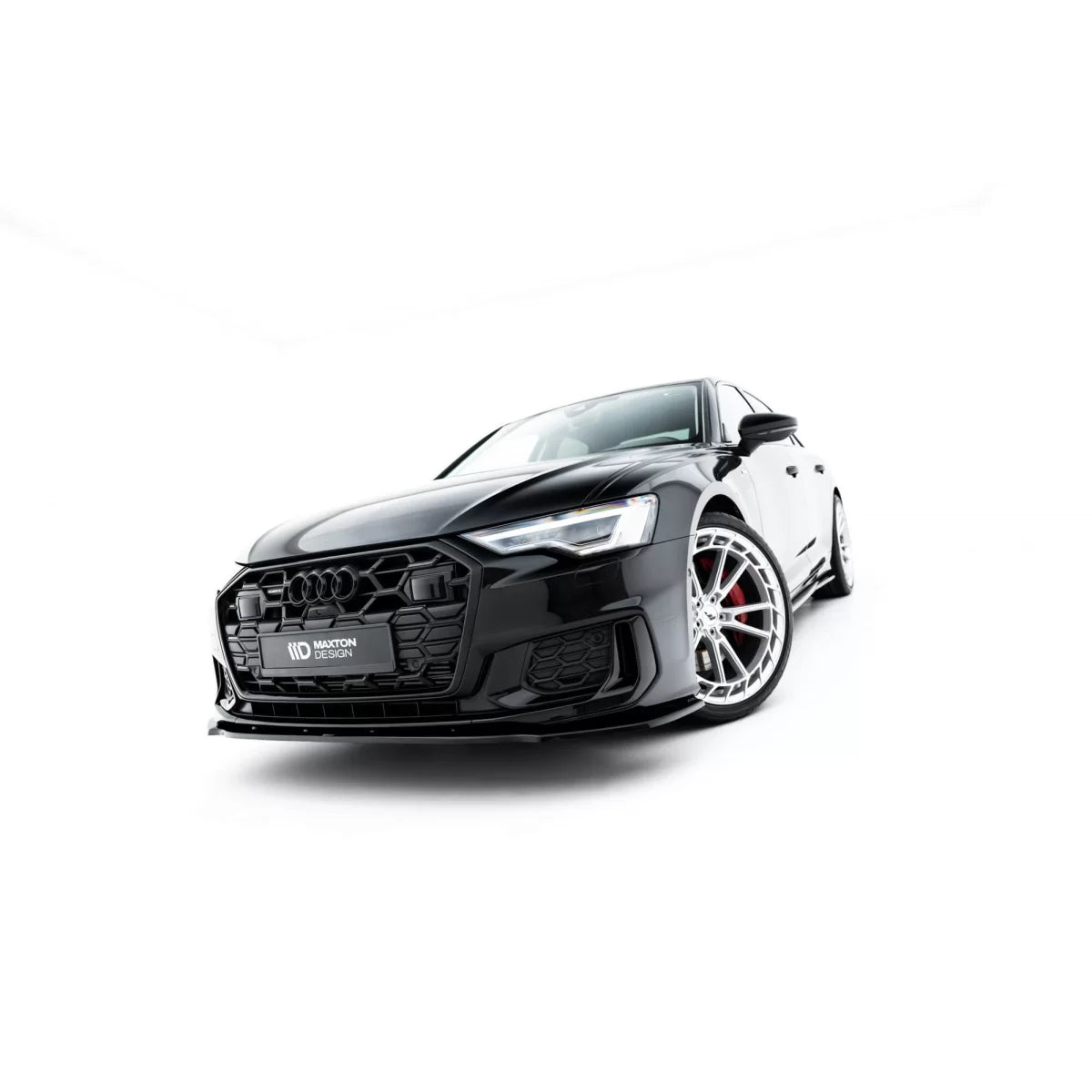 Spoiler Anteriore Verniciato Nero per Audi A6 C8 Berlina Avant S-line dal 2019
