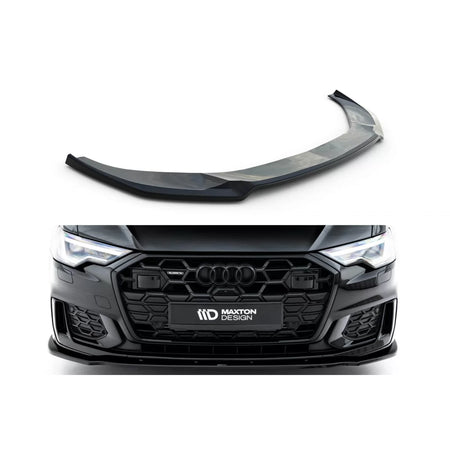 Spoiler Anteriore Verniciato Nero per Audi A6 C8 Berlina Avant S-line dal 2019