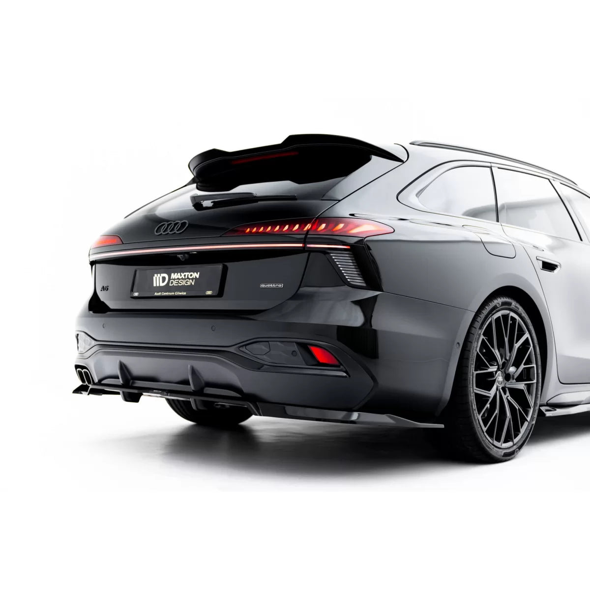 Spoiler Posteriore S-line Versione 1 per Audi A6 C9 Avant dal 2025 Nero Lucido