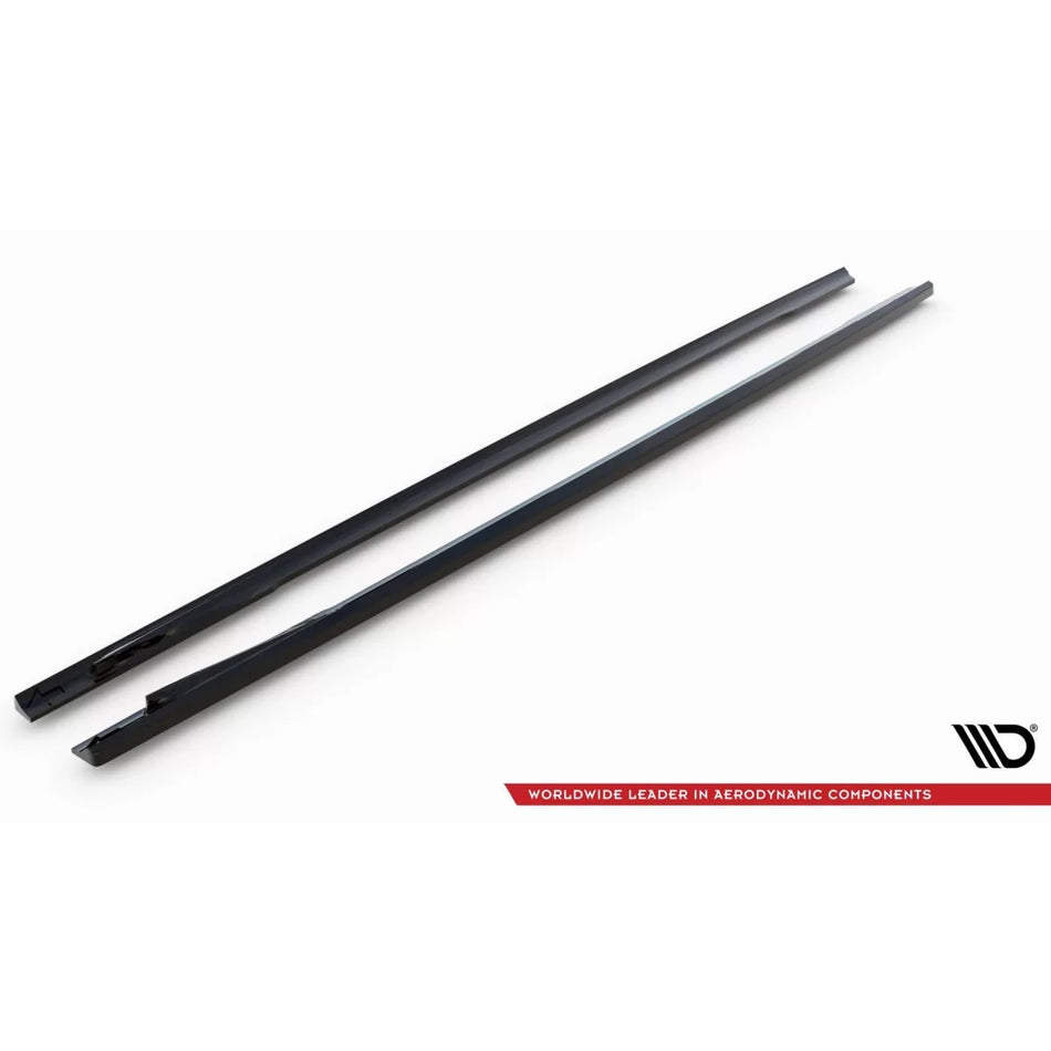 Additivi Versione 2 Minigonne Laterali Posteriori Neri per BMW I4 G26 M Pack