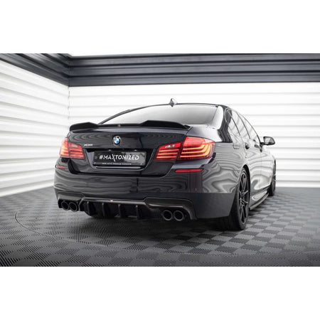 Diffusore Posteriore Versione 2 Nero per BMW Serie 5 F10 M Sport 2010-2017