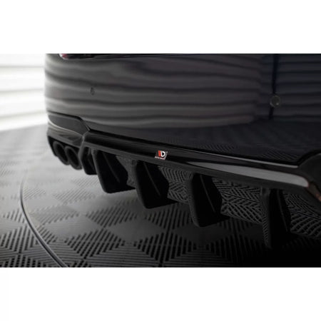 Diffusore Posteriore Versione 2 Nero per BMW Serie 5 F10 M Sport 2010-2017