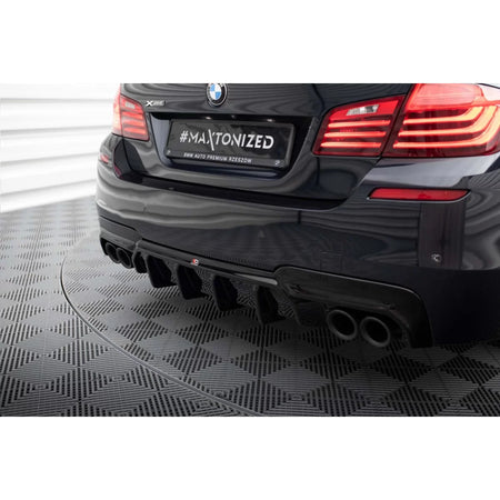 Diffusore Posteriore Versione 2 Nero per BMW Serie 5 F10 M Sport 2010-2017