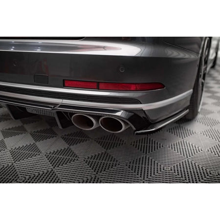 Prolunghe Laterali Versione 2 per Audi S8 D5 2019-2021 Nero Lucido