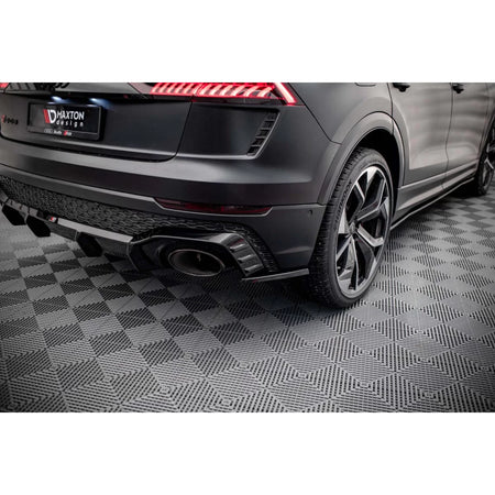 Estensioni Laterali Posteriori Versione 2 Nero per Audi RSQ8 MK1 dal 2019