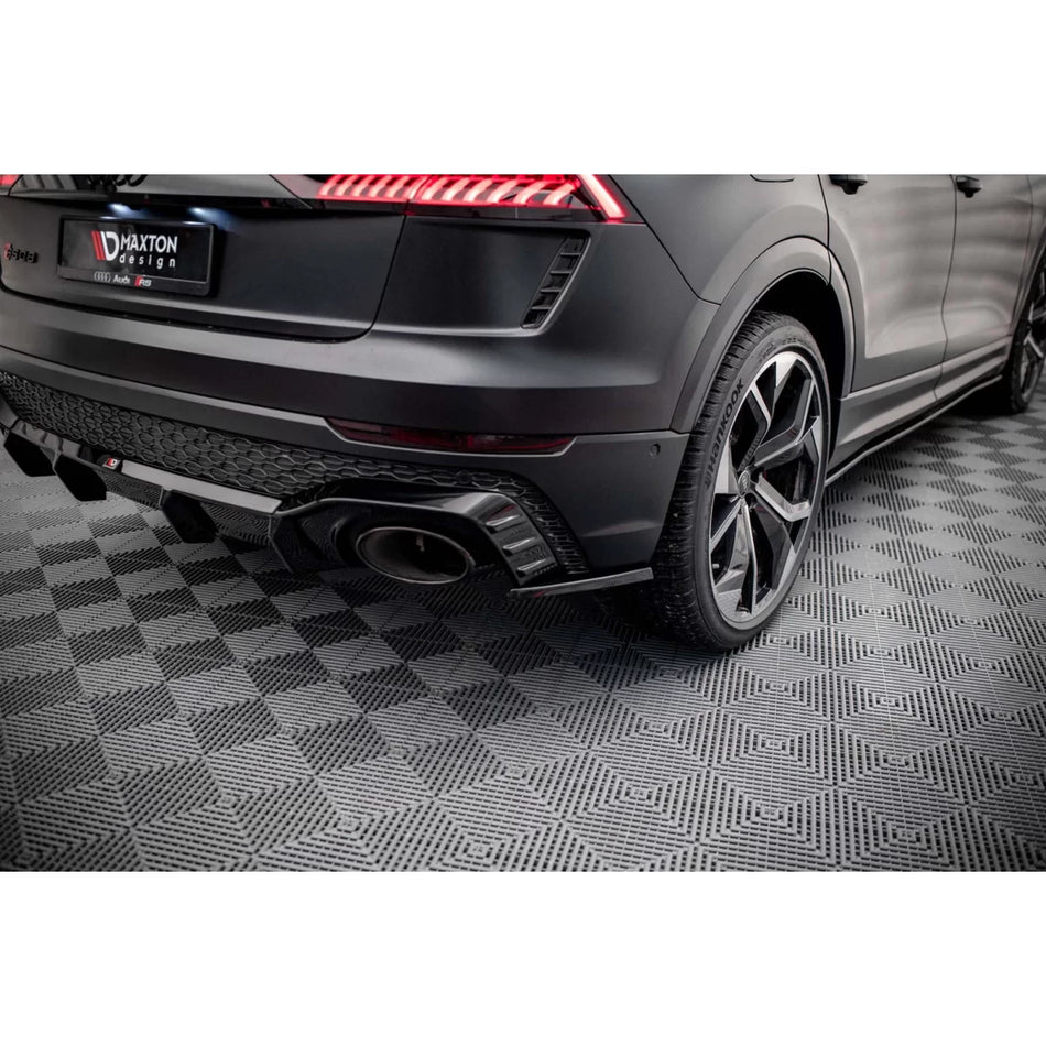 Estensioni Laterali Posteriori Versione 2 Nero per Audi RSQ8 MK1 dal 2019