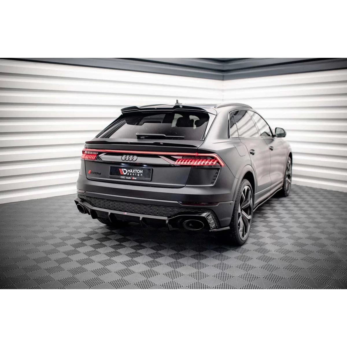 Estensioni Laterali Posteriori Versione 2 Nero per Audi RSQ8 MK1 dal 2019